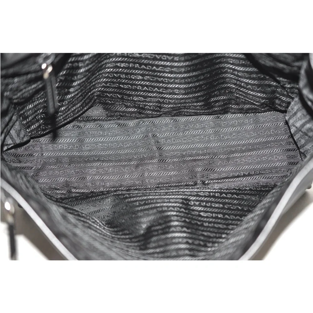 Prada Black Nylon Crossbody Messenger Bag